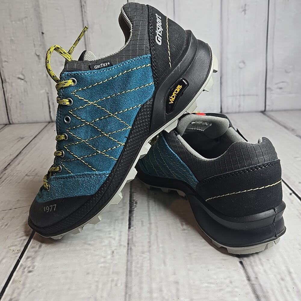 Grisport Treviso Waterproof Hiking Walking Shoes Teal Black Womens Size 8 EU 39 - Picture 6 of 11